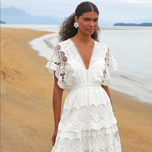 FARM Rio | Dresses | Farm Rio Lieu Midi Dress | Poshmark